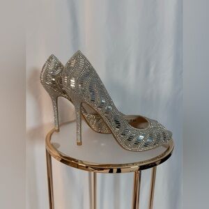 Dazzling Silver Stiletto Heels